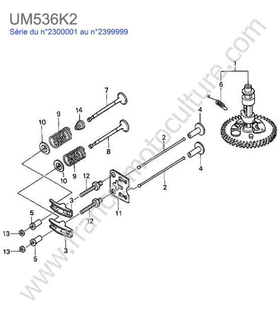 Arbre cames HONDA UM536K2