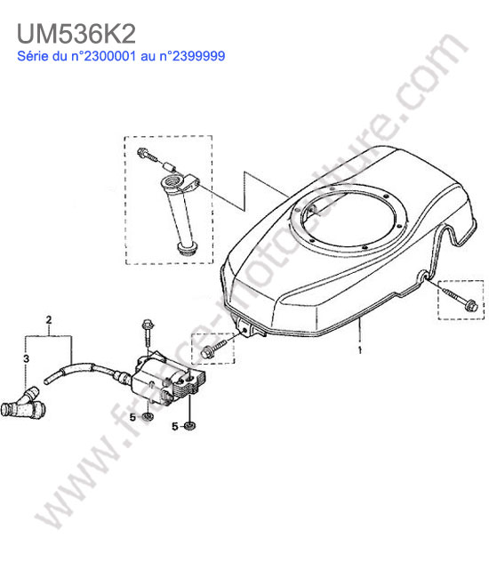 Allumage - carter moteur HONDA UM536K2