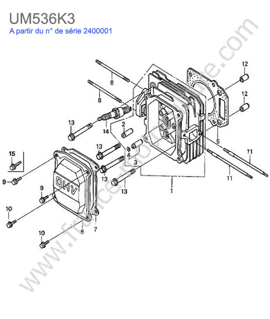 Culasse HONDA UM536K3