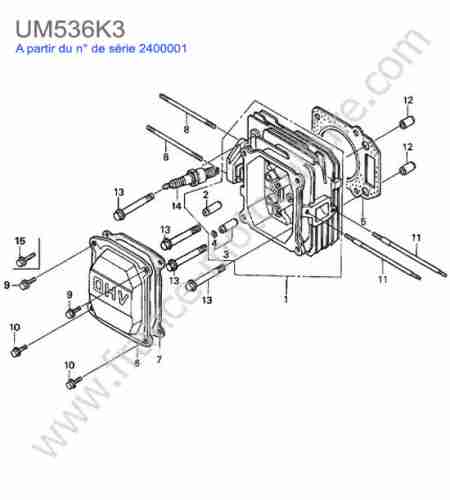 HONDA - UM536K3 : Culasse