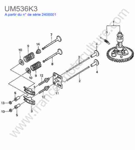 HONDA - UM536K3 : Arbre cames