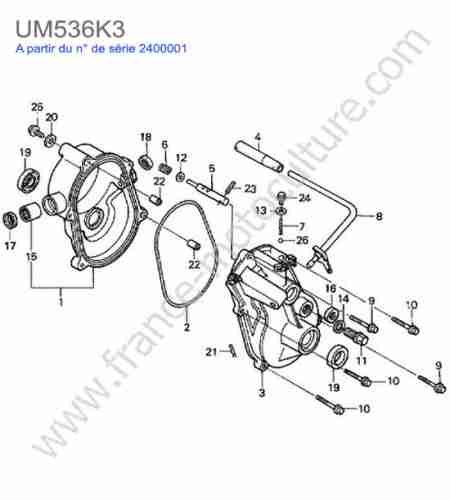 HONDA - UM536K3 : Carter transmission