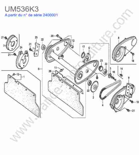 HONDA - UM536K3 : Chaine transmission