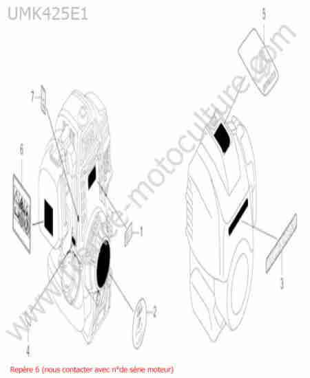 HONDA - UMK425-1 : Etiquettes