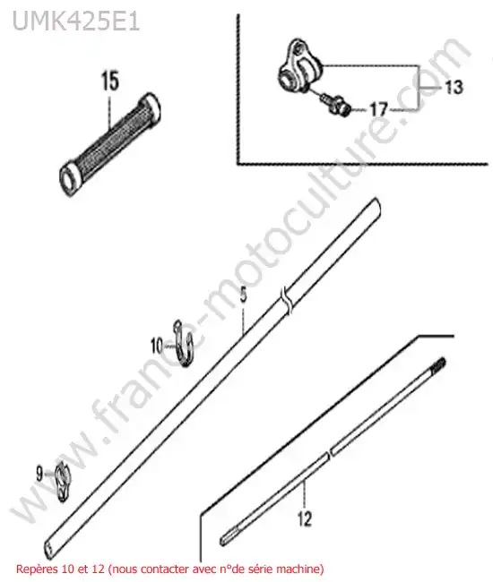Tube transmission HONDA UMK425-1