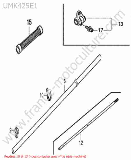 HONDA - UMK425-1 : Tube transmission