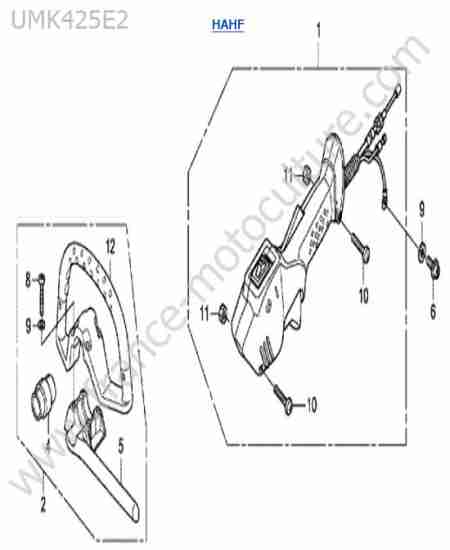 HONDA - UMK425-2-1 : Poignee ronde