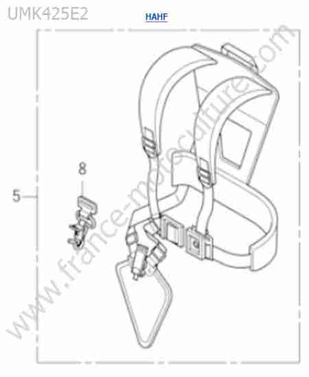 HONDA - UMK425-2-1 : Harnais