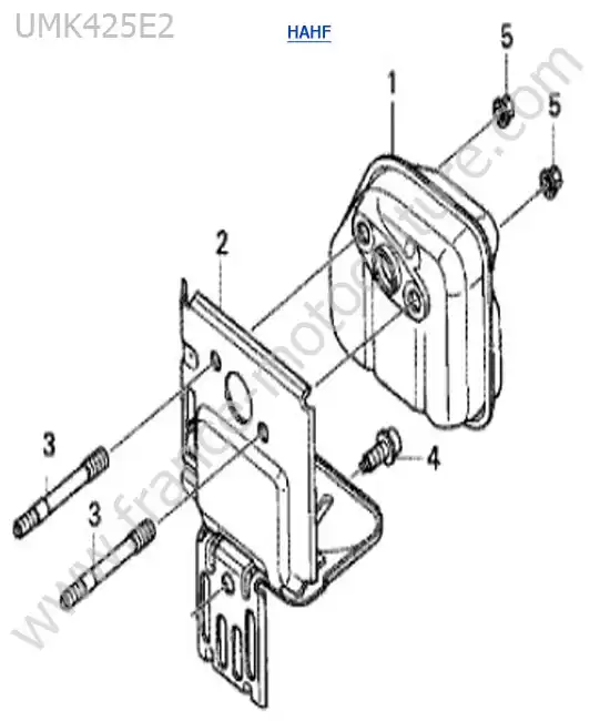 Silencieux HONDA UMK425-2-1