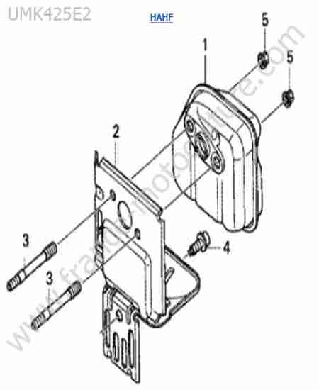 HONDA - UMK425-2-1 : Silencieux