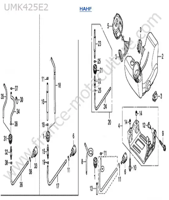 Reservoir HONDA UMK425-2-1
