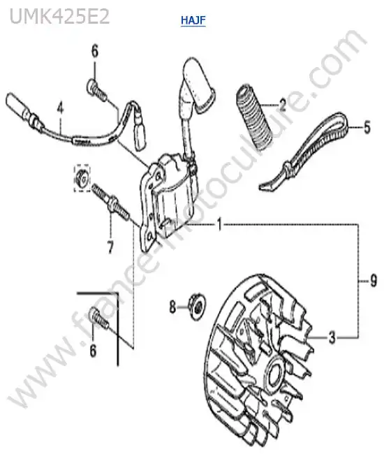 Bobine allumage HONDA UMK425-2-2
