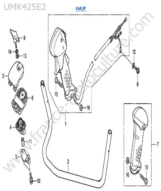 Guidon HONDA UMK425-2-2