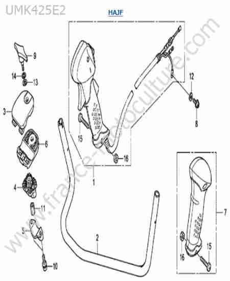 HONDA - UMK425-2-2 : Guidon