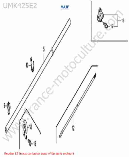 HONDA - UMK425-2-2 : Tube