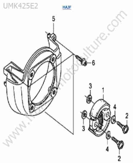 HONDA - UMK425-2-2 : Embrayage