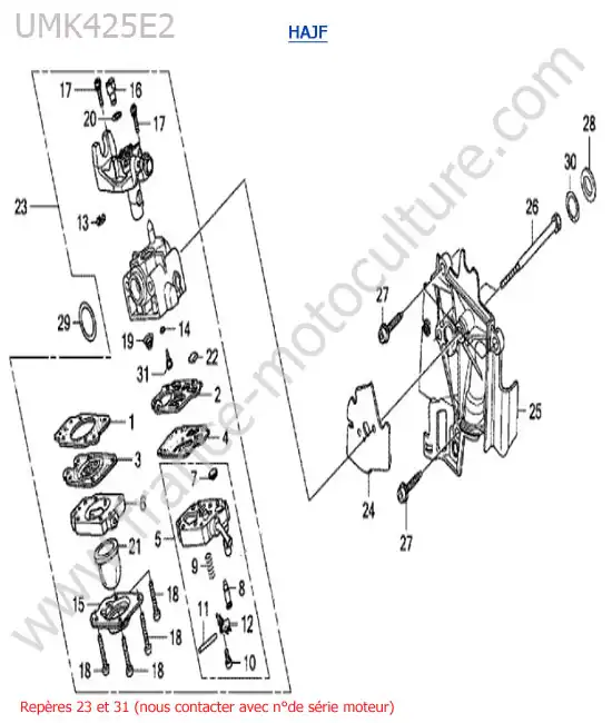 Carburateur HONDA UMK425-2-2