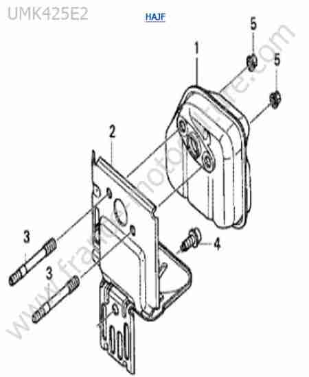 HONDA - UMK425-2-2 : Silencieux
