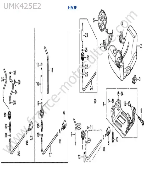 Reservoir HONDA UMK425-2-2