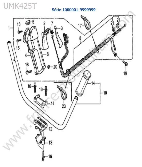 Guidon HONDA UMK425-3