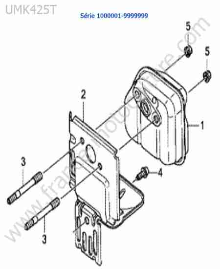 HONDA - UMK425-3 : Silencieux