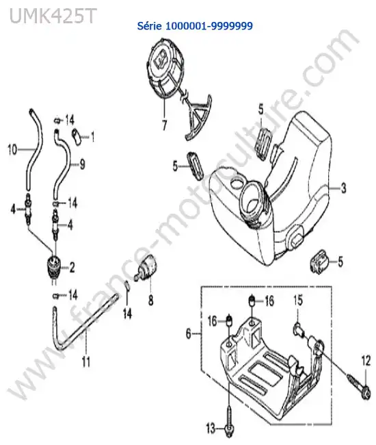 Reservoir HONDA UMK425-3