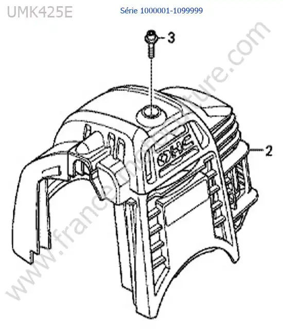 Capot moteur HONDA UMK425