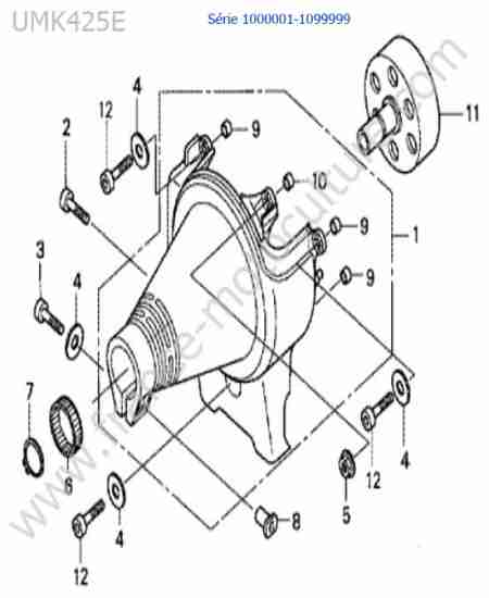 HONDA - UMK425 : Carter / cloche embrayage