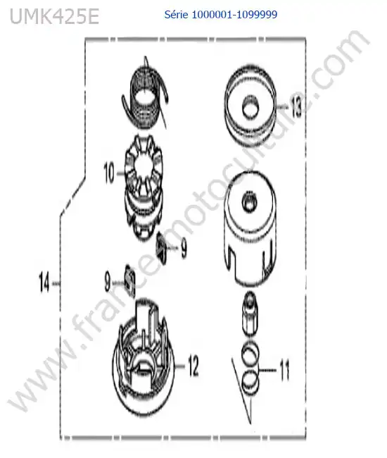 Tete fil HONDA UMK425