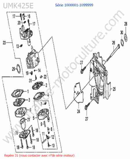 HONDA - UMK425 : Carburateur