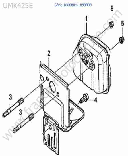 HONDA - UMK425 : Silencieux