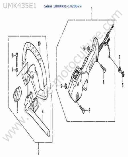 HONDA - UMK435-2 : Accelerateur / poignee