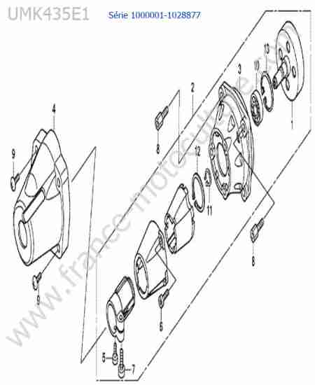 HONDA - UMK435-2 : Carter embrayage