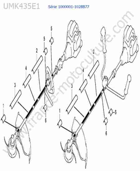 HONDA - UMK435-2 : Etiquettes tube