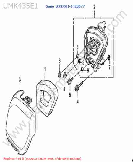 HONDA - UMK435-2 : Filtre air