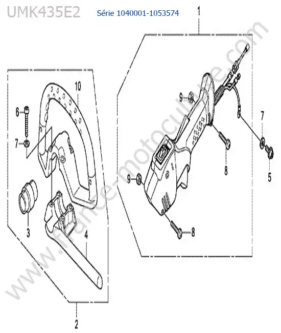 Poignee ronde HONDA UMK435-3
