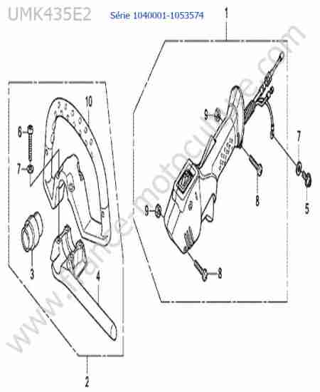 HONDA - UMK435-3 : Poignee ronde