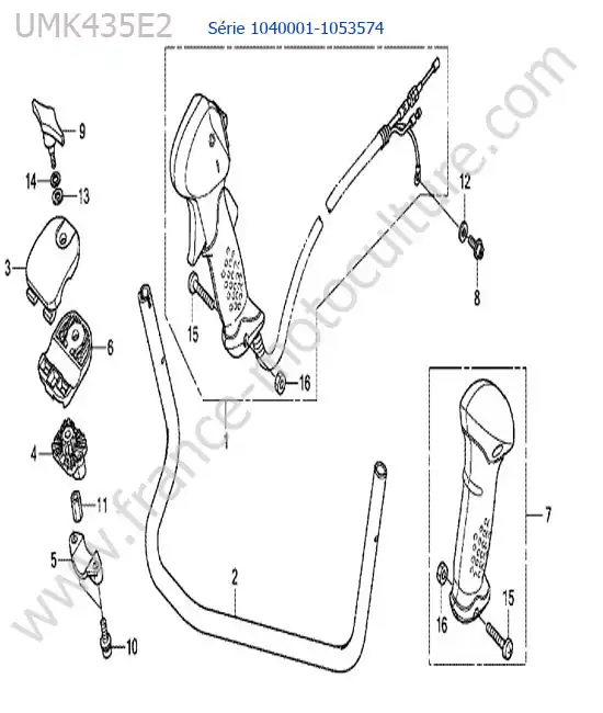Guidon HONDA UMK435-3