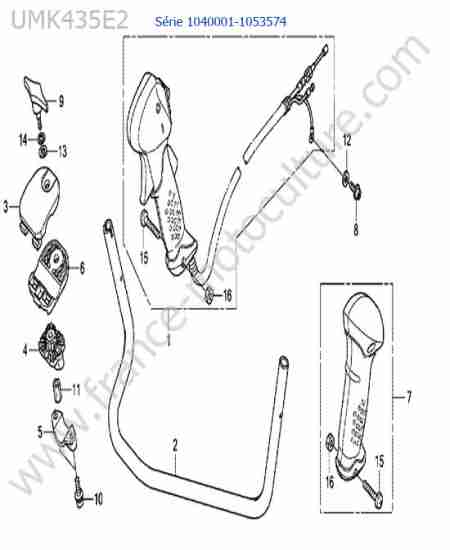 HONDA - UMK435-3 : Guidon