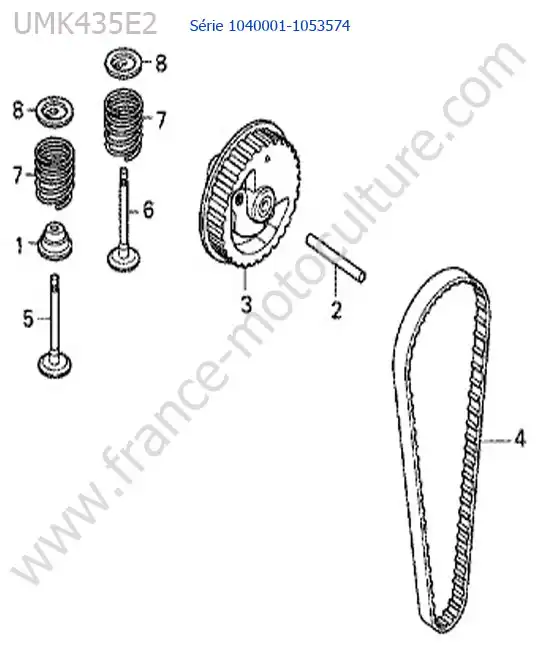 Poulie a cames HONDA UMK435-3