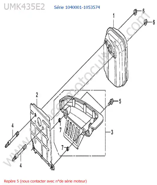 Silencieux HONDA UMK435-3