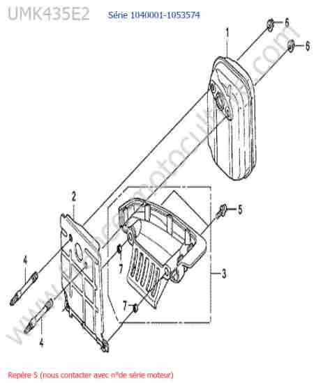 HONDA - UMK435-3 : Silencieux
