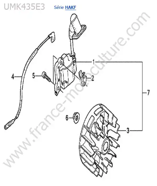 Bobine allumage HONDA UMK435-4-1