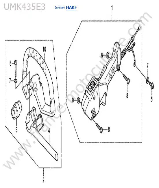 Poignee ronde HONDA UMK435-4-1
