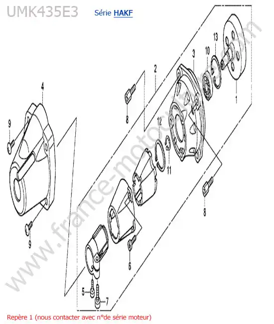 Carter embrayage HONDA UMK435-4-1