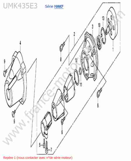 HONDA - UMK435-4-1 : Carter embrayage