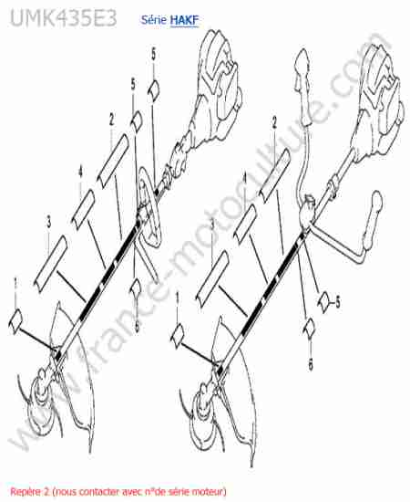 HONDA - UMK435-4-1 : Etiquettes tube