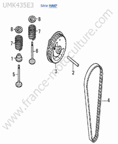 HONDA - UMK435-4-1 : Poulie a cames