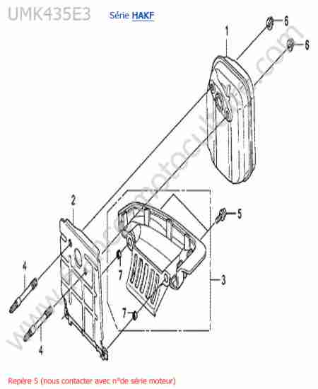 HONDA - UMK435-4-1 : Silencieux