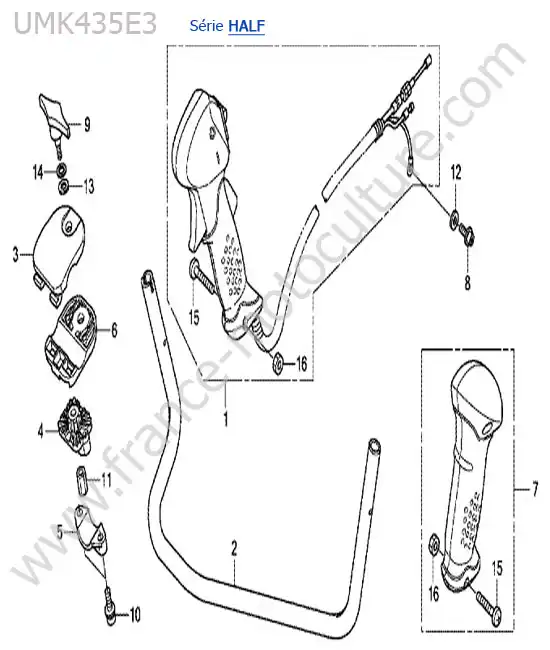 Guidon HONDA UMK435-4-2